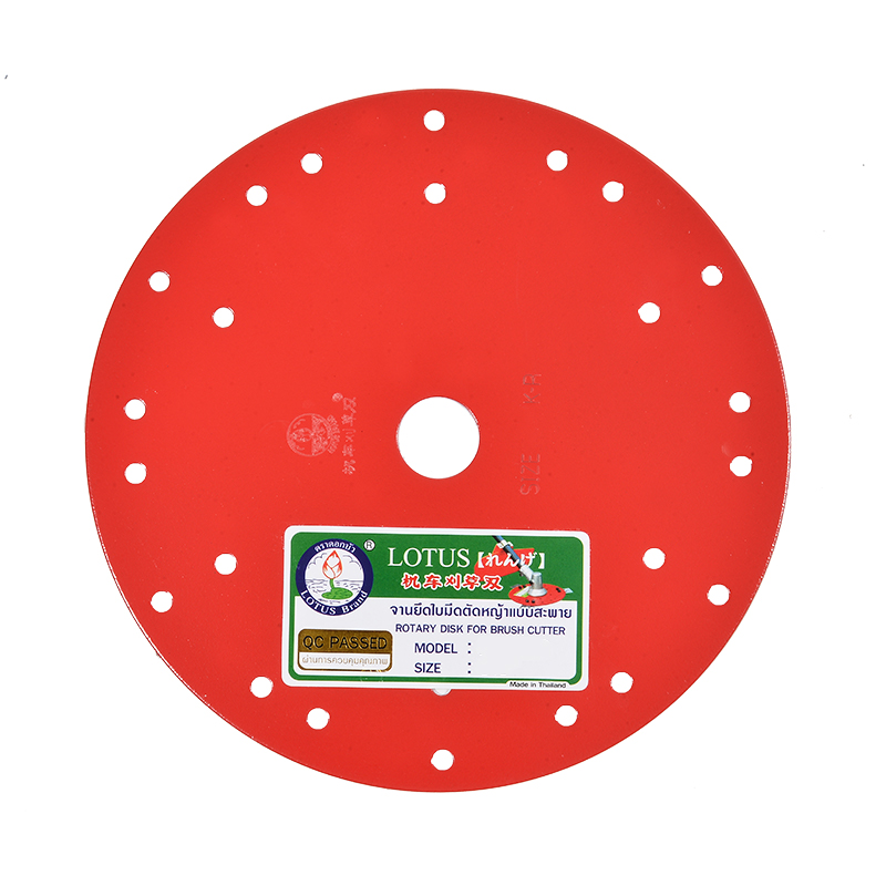 BRUSH CUTTER BLADE-BRUSH CUTTER PARTS-LOTUS : BRUSH CUTTER PLATE KR (RED)